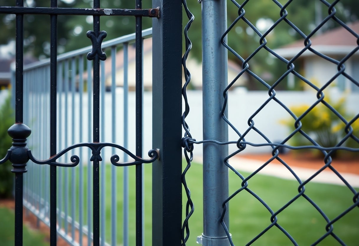 Wrought Iron Vs Chain Link Fences Choosing Options Azz