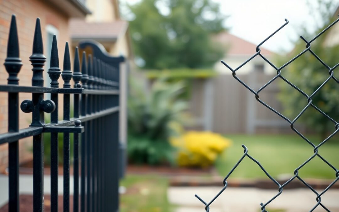 Wrought Iron Vs. Chain Link Fences | Choosing Compatible Option According To Property Demand
