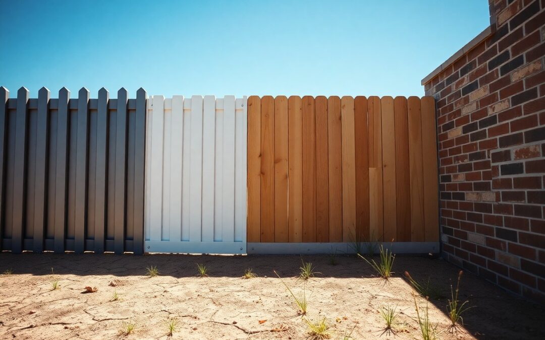 What fencing materials hold up best in Texas heat