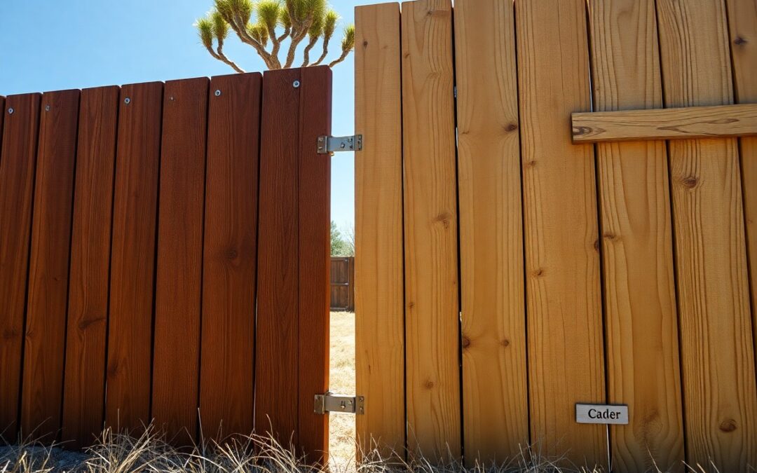 Is cedar fencing better than pine in Texas