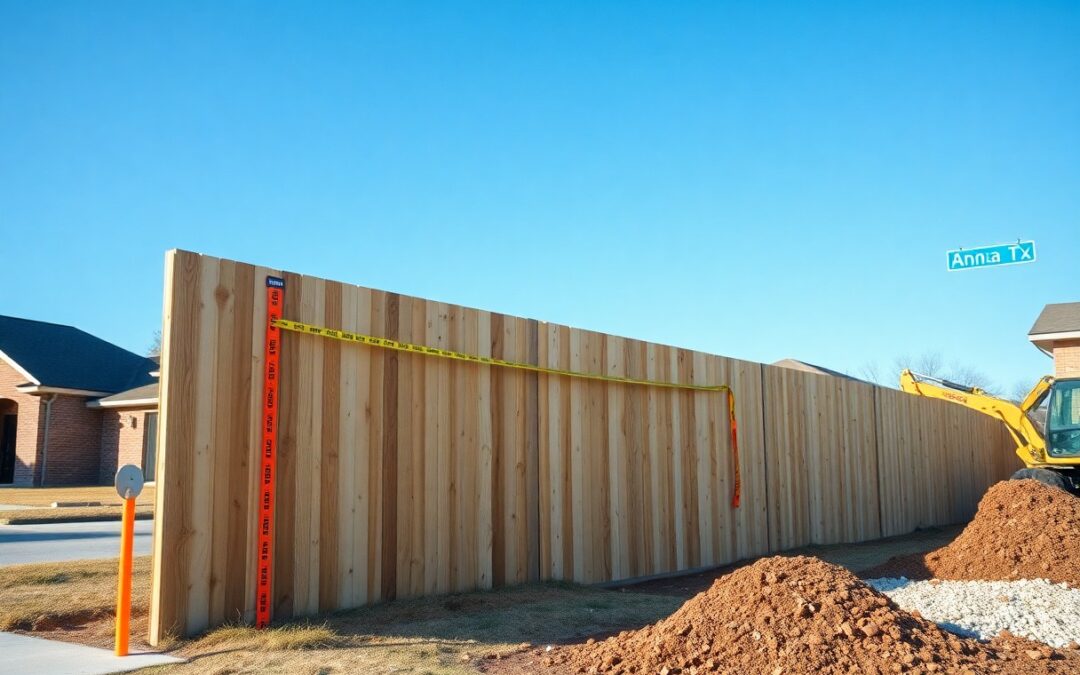Can I install a fence on a property line in Anna TX