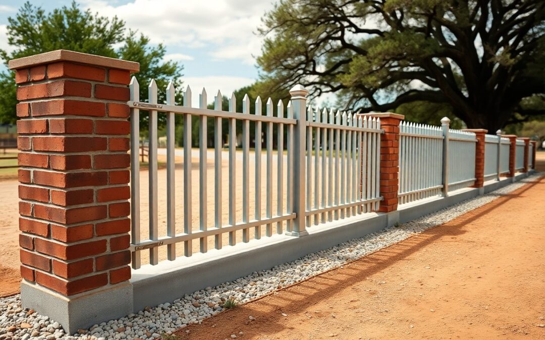 What is the most durable fencing option in North Texas