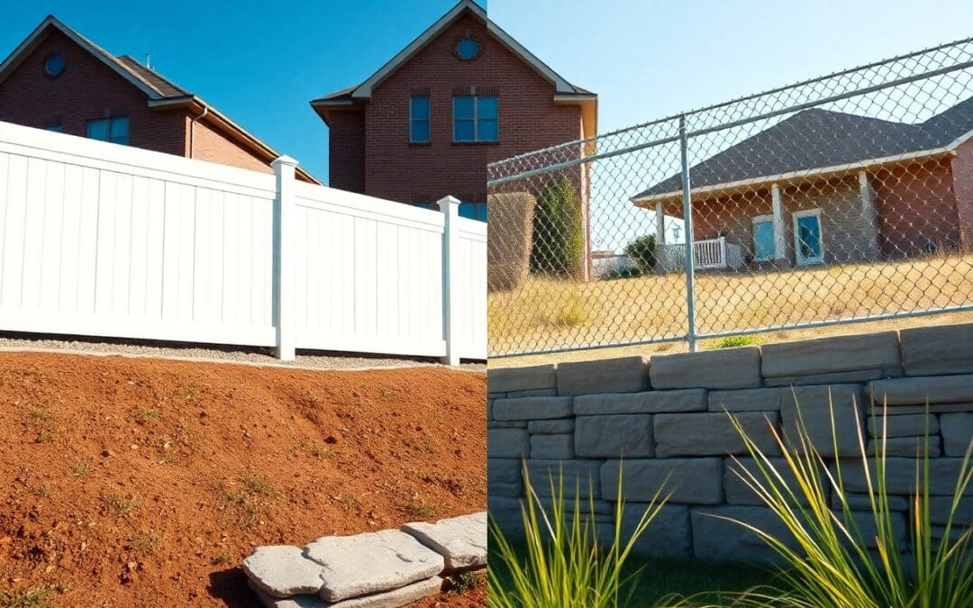 What fence works best for uneven terrain in Frisco TX