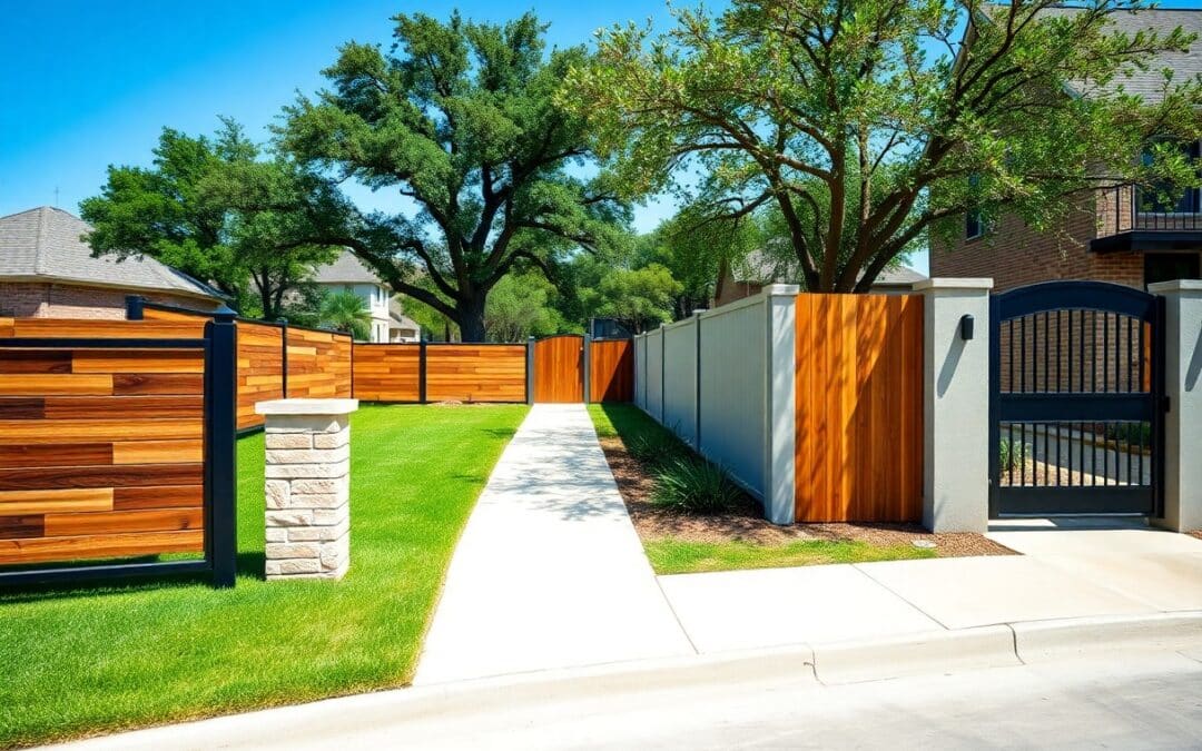 What fence styles work best for modern neighborhoods in Lucas TX