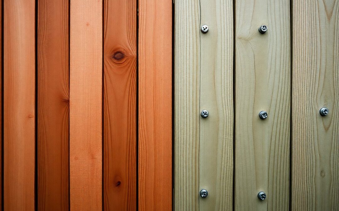 What is the difference between cedar and treated wood fencing