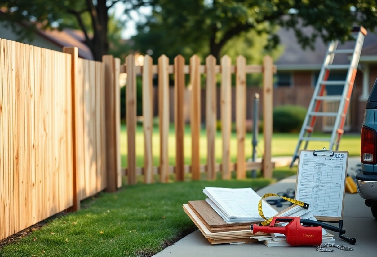 Carrollton Fence Repair Work On Wood Posts And Panels