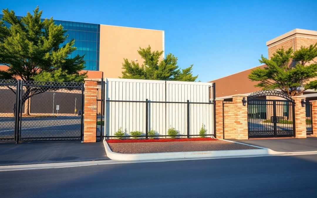 What fence options are best for commercial properties in Frisco TX