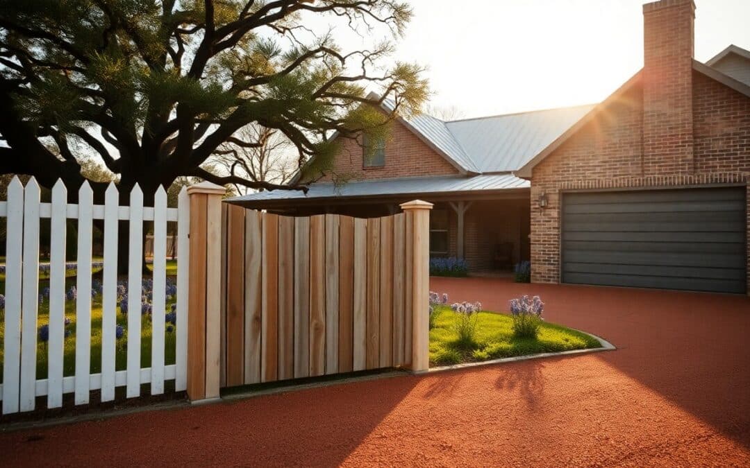 What fence colors look best for Texas homes