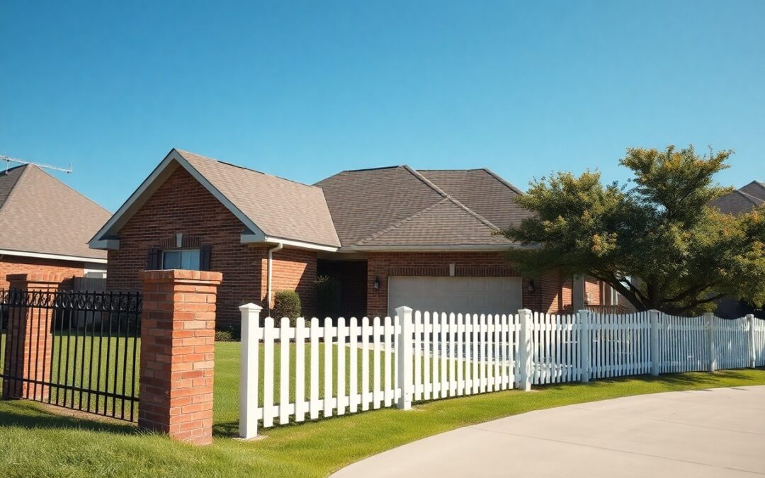 What fence styles work best with brick homes in Plano TX