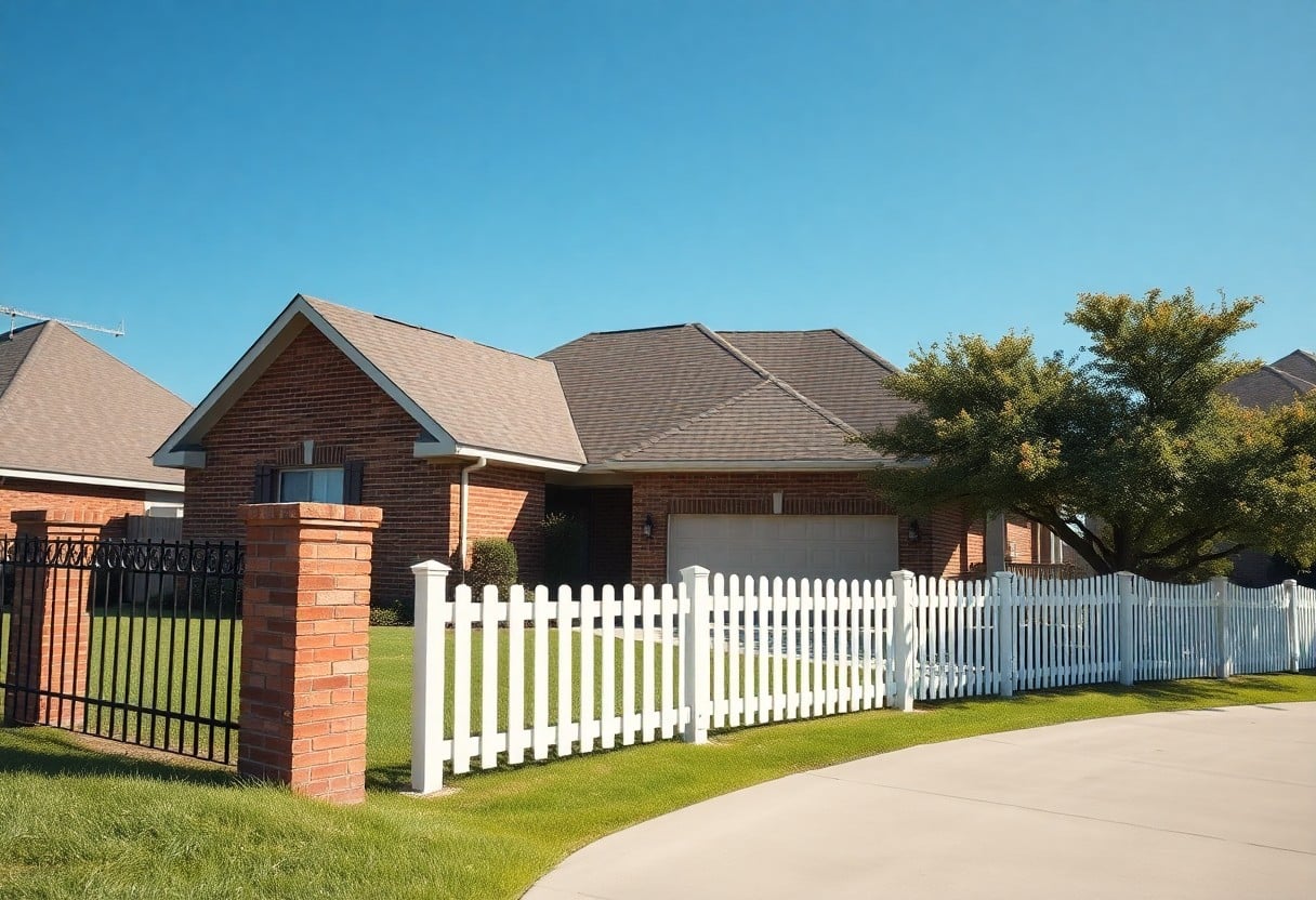 Best Fence Styles For Brick Homes In Plano Bth Custom Fences Plano Tx Style Wood And Brick Home Coordination